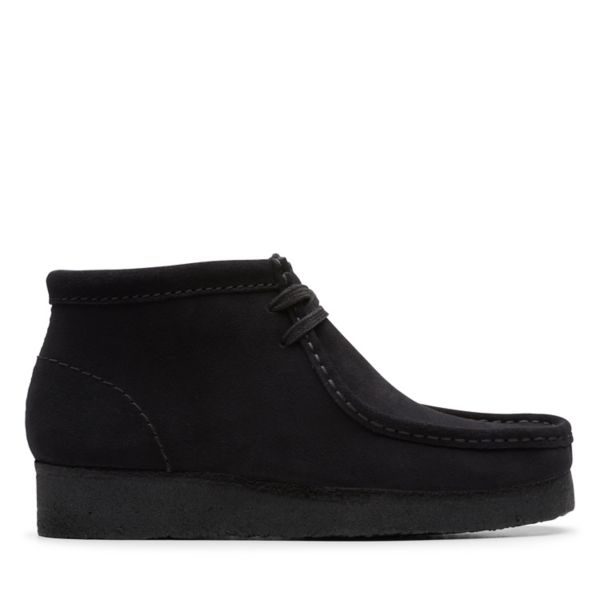 Clarks Womens Wallabee Boot Ankle Boots Black | USA-5719234